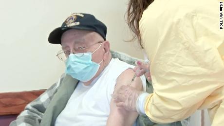 Veterans home where at least 76 died of Covid-19 administers
its first vaccines 1