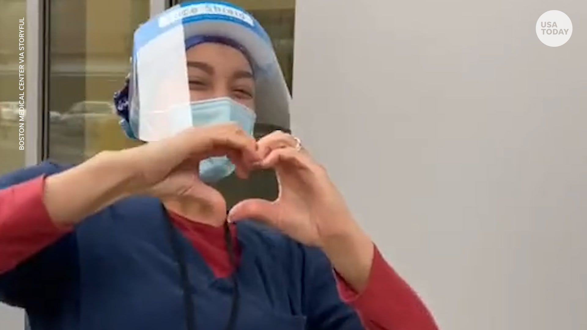 Boston health care workers dance to Lizzo to celebrate the
COVID-19 vaccine's arrival 1