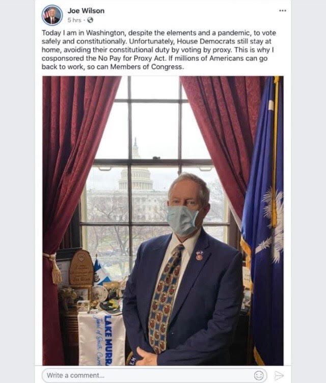 After Positive COVID-19 Diagnosis, GOP Lawmaker Deletes Post
Mocking Precautions 1