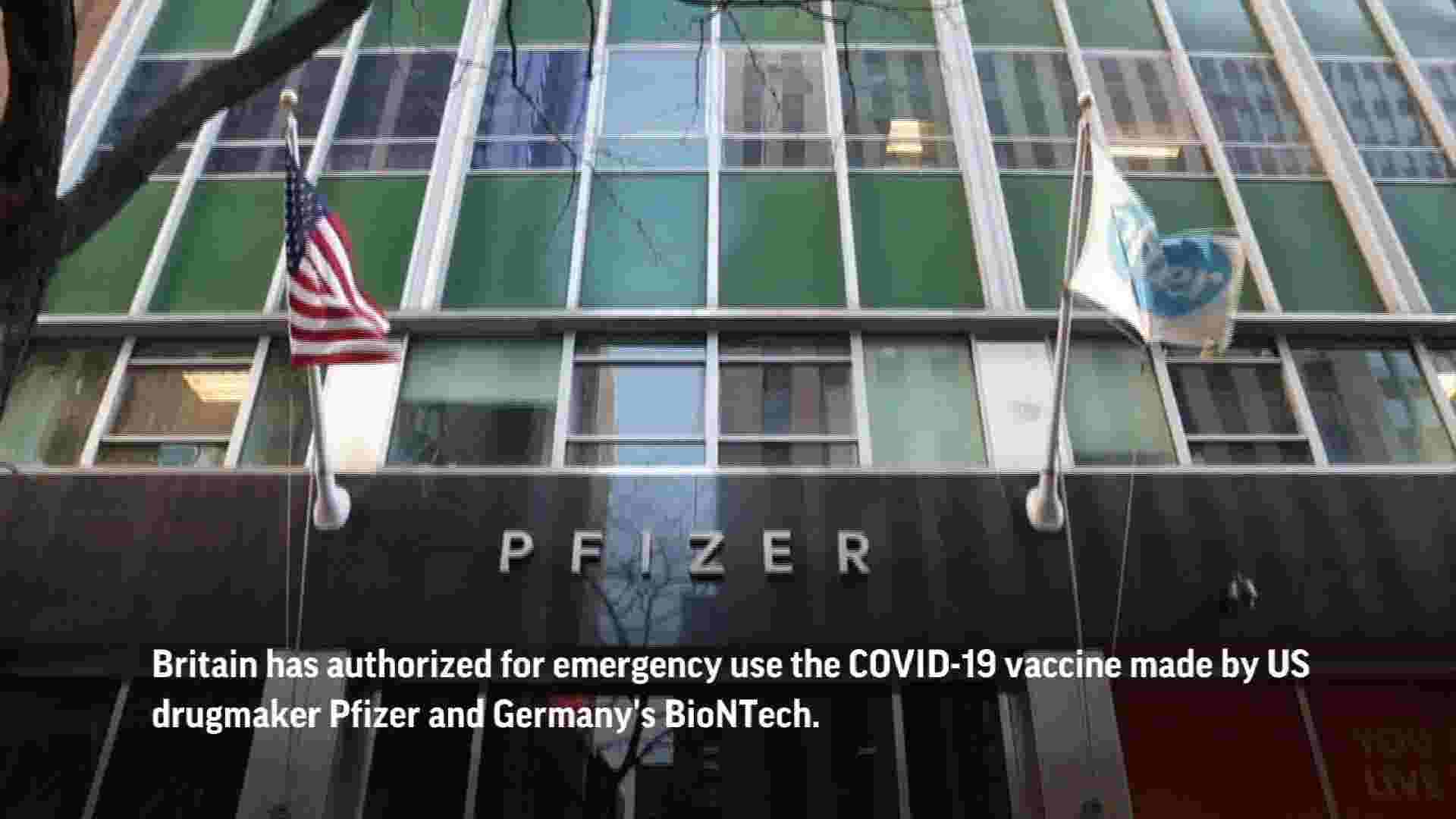 UK to begin Pfizer COVID-19 vaccine emergency use 1