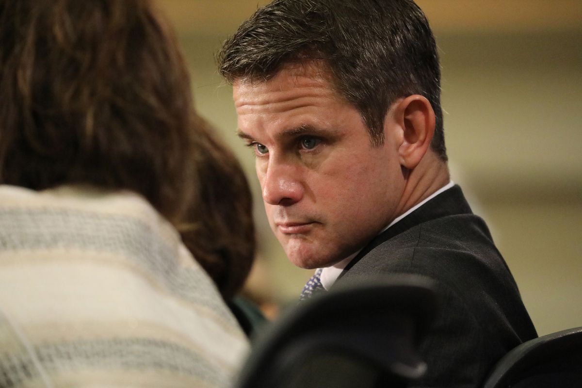Rep. Adam Kinzinger has battled Trump and his fellow
Republicans. In deep blue Illinois, could that be a strategy for
higher office? 1 Rep. Adam Kinzinger has battled Trump and his fellow
Republicans. In deep blue Illinois, could that be a strategy for
higher office? 1