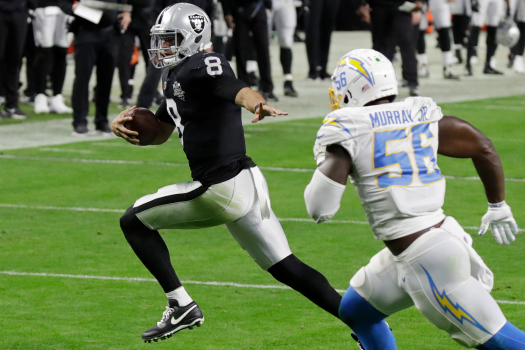 Raiders will start Derek Carr, Gruden won’t say if there’s a
role for Marcus Mariota 1