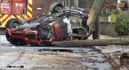 UPDATE: Two dead after stolen car flips and bursts into
flames in Midtown; officer violated no-chase policy 1