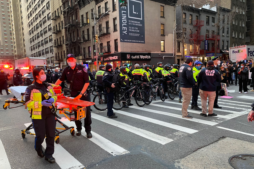 Multiple pedestrians struck during BLM protest in Midtown:
NYPD 1