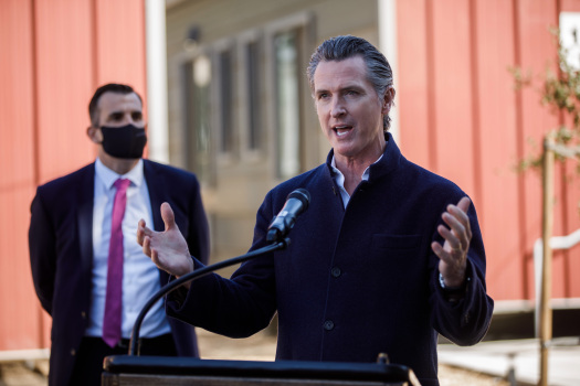 Gov. Newsom addresses new California COVID-19 guidelines for
youth, prep sports 1