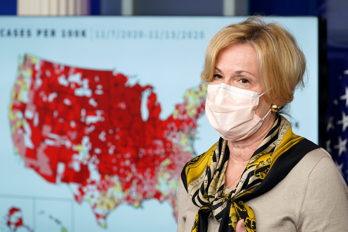 Dr. Birx: COVID-19 vaccine won’t ‘save us from this current
surge’ 1