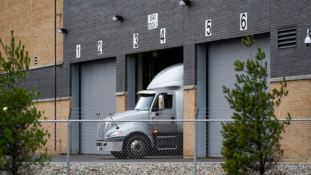 Trucks with first COVID-19 vaccine in US get ready to
roll 1