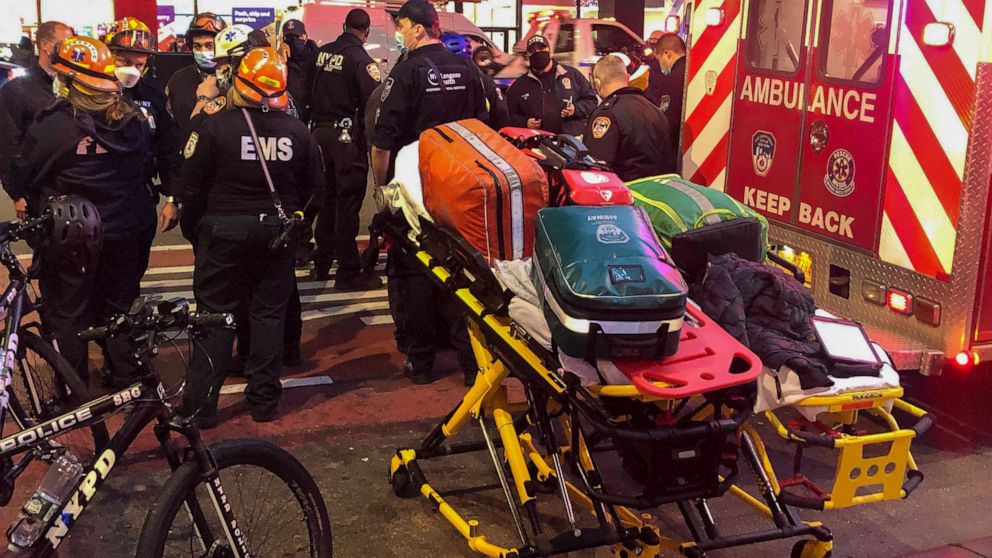 Officials: 6 people injured by car during NYC
protest 1