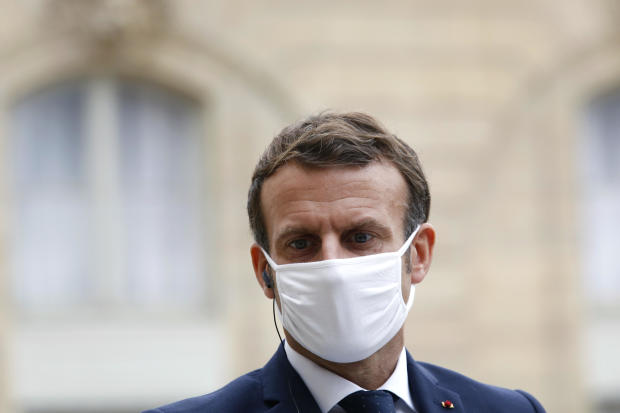 French President Emmanuel Macron tests positive for
COVID-19 1