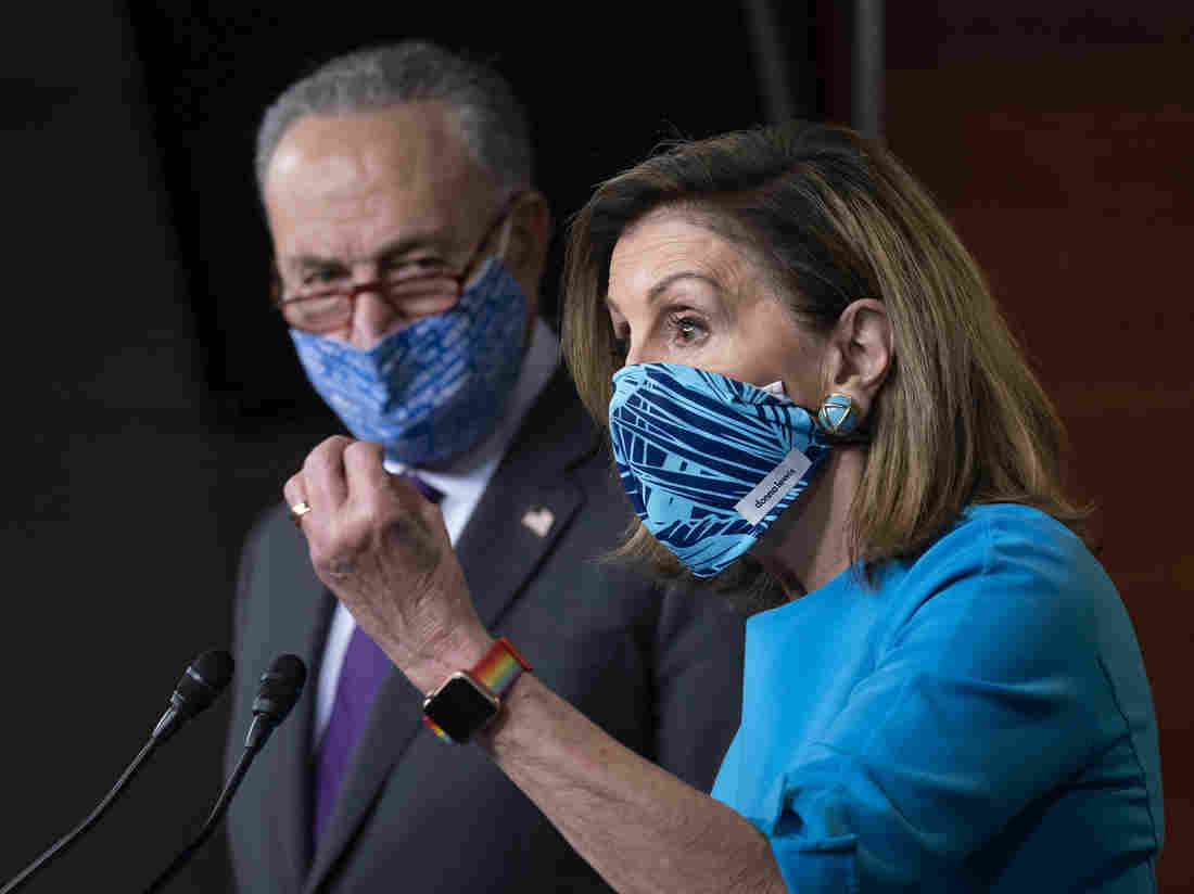 Pelosi and Schumer Endorse Bipartisan COVID-19 Relief, Back
Off Push For Larger Bill 1