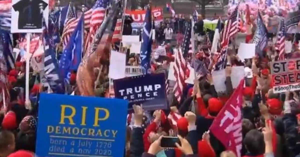 Thousands of Trump supporters rally in Washington, D.C. to
protest election results 1