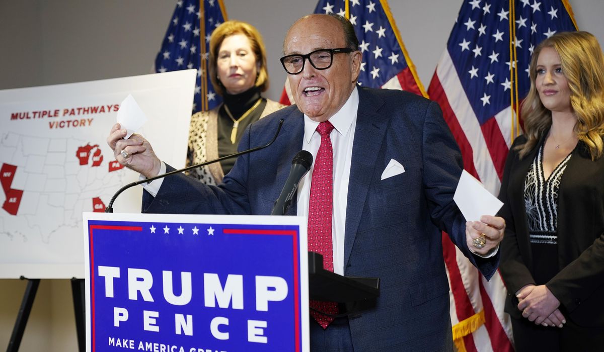 Rudy Giuliani tests positive coronavirus, Trump
tweets 1