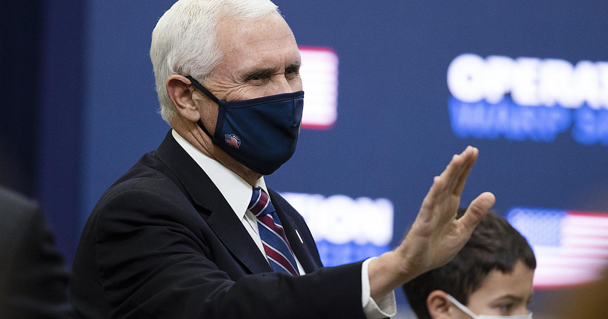 Pence to publicly receive COVID-19 vaccine on Friday 1
