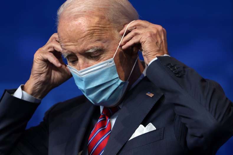 CDC Recommends Wearing Mask Indoors When Not at Home, a Day
After Biden Says He'd Urge Nationwide Masks 1