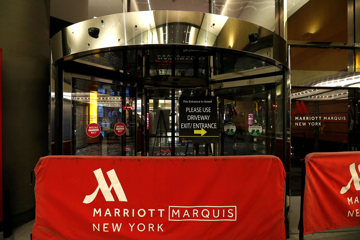 Marriott axes more than 800 workers at Times Square
hotel 1