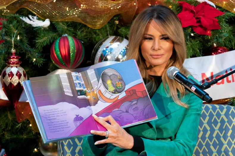 Melania Trump Defended by White House for Removing Mask at
Children's Hospital 1