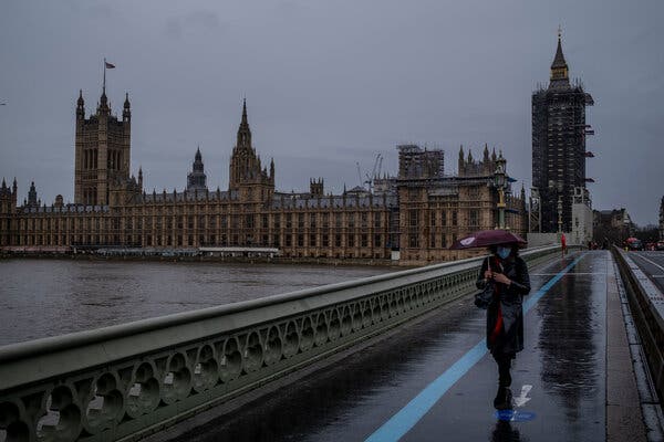 U.K. Imposes Harsher Lockdown on London, Citing New Version
of Virus 1