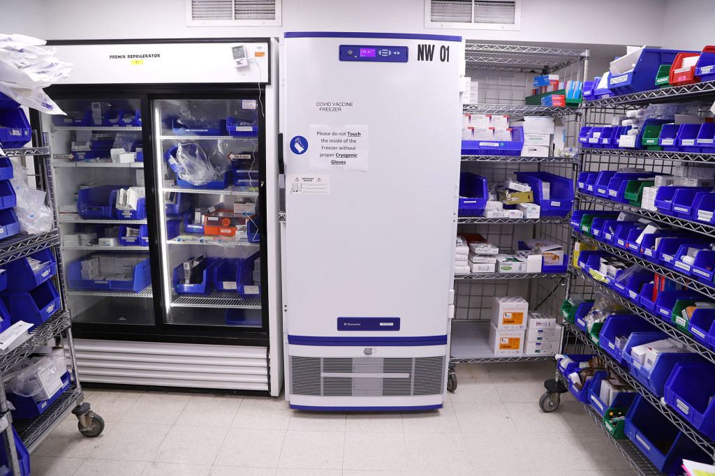 These ultra-cold freezers will store Pfizer’s COVID-19
vaccine in NY 1