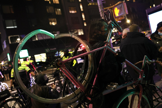 Car plows into Manhattan protest, injuring several 1