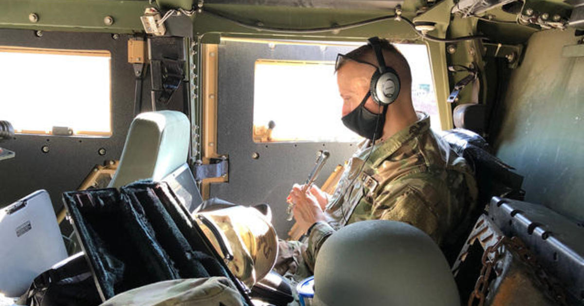 National Guardsman who is also a teacher leads Zoom classes
while deployed at U.S. Capitol 1