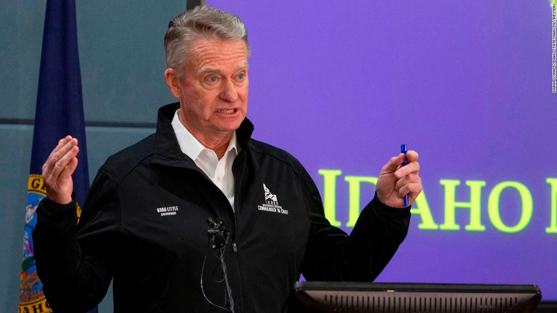 Idaho's Republican governor blasts his own party's efforts
to end his Covid-19 emergency declaration 1