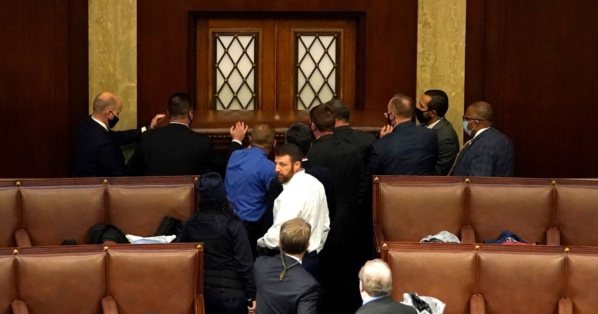 After GOP Rep Bravely Barricaded Door During Incursion, CBS
Reporter Ripped Him for Not Wearing a Mask 1
