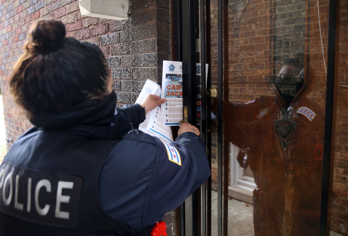Chicago Mayor Lori Lightfoot says spike in carjackings ‘top
of mind,’ adding 40 more police officers to carjacking unit and
gathering regional mayors 1 Chicago Mayor Lori Lightfoot says spike in carjackings ‘top
of mind,’ adding 40 more police officers to carjacking unit and
gathering regional mayors 1