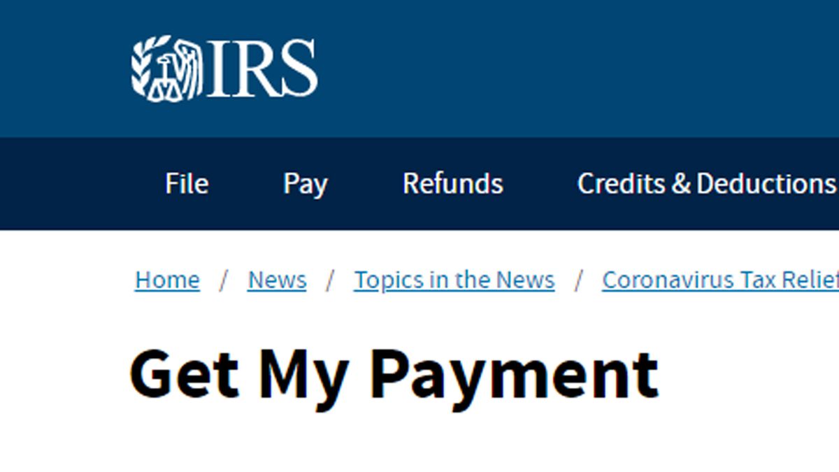 IRS relaunches Get My Payment portal for 2nd coronavirus
stimulus 1