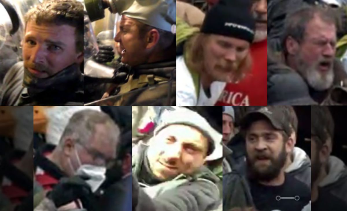 FBI searching for seven rioters who savagely beat cop during
insurrection on the Capitol 1