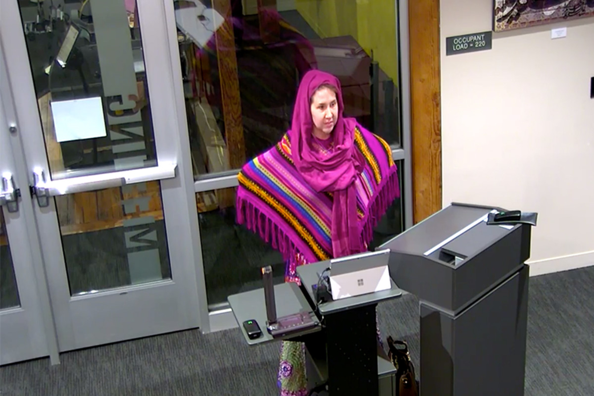 Idaho woman goes on bizarre rant, wears burka to ‘protest’
face mask mandate 1
