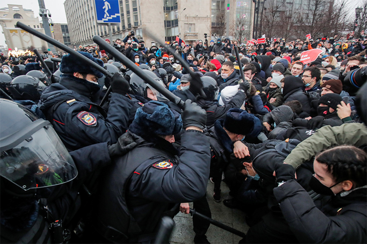 Russian police detain 3,000 people protesting Alexei
Navalny’s detainment 1