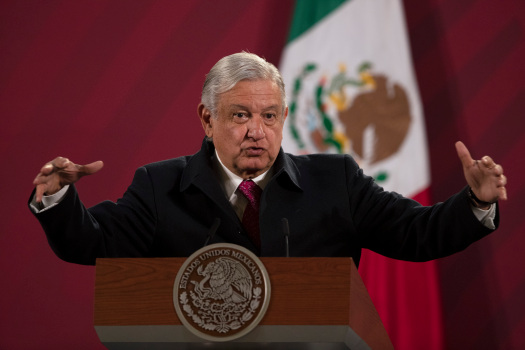 Mexico’s president says he’s tested positive for
COVID-19 1