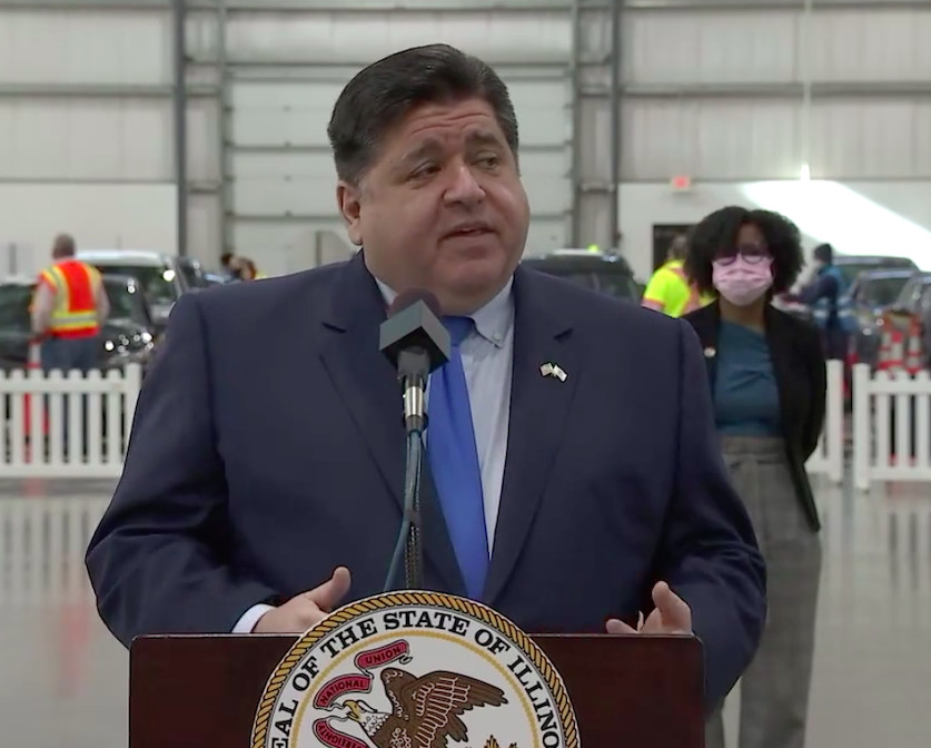 Even with nearly 54,000 coronavirus vaccine shots given in
one day, Pritzker urges Illinoisans ‘to be patient’ 1