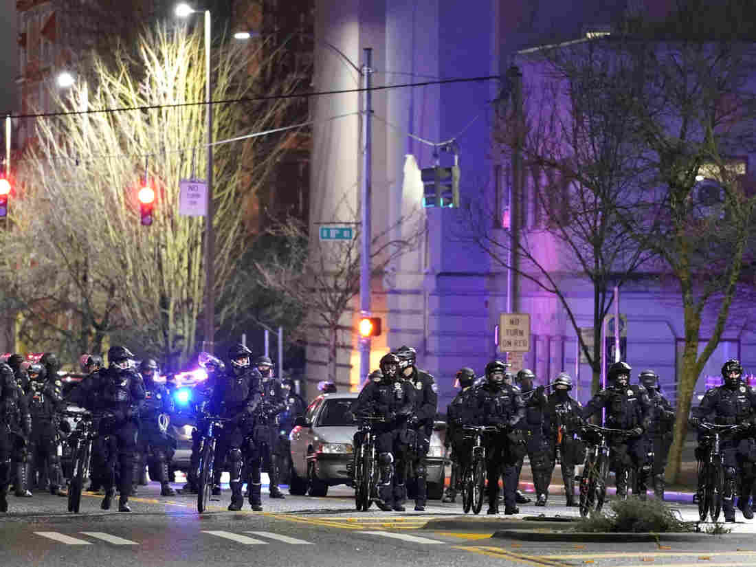 Protests Sparked In Tacoma After Police Officer Drives Into
Crowd 1