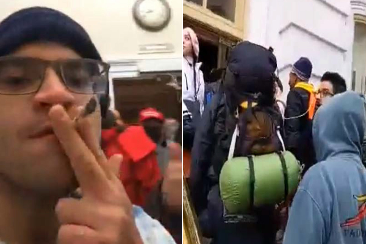 Capitol rioter who smoked joint during siege charged by
feds 1