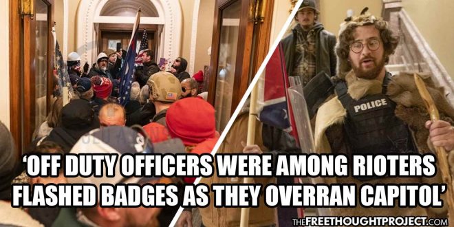 D.C. Cop Speaks Out, Says Cops Were Among Rioters Storming
Capitol, Flashed Badges to Get In 1