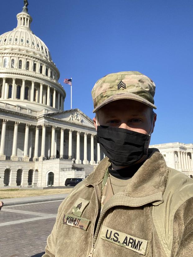 National Guardsman teaches Zoom classes outside
Capitol 1