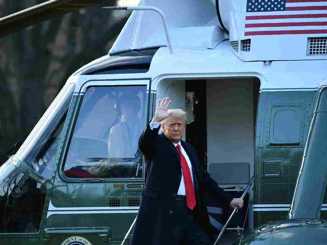 Trump Departs White House, With Capitol Riot Defining His
Tumultuous Term 1