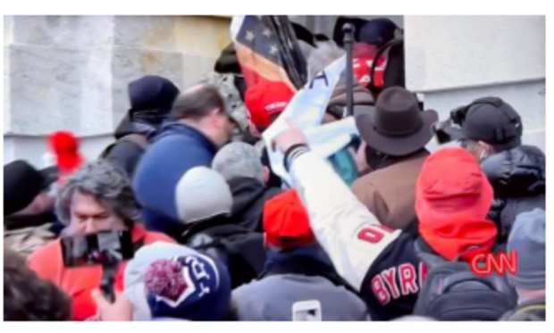 Man charged after allegedly wearing varsity jacket during
Capitol riot 1