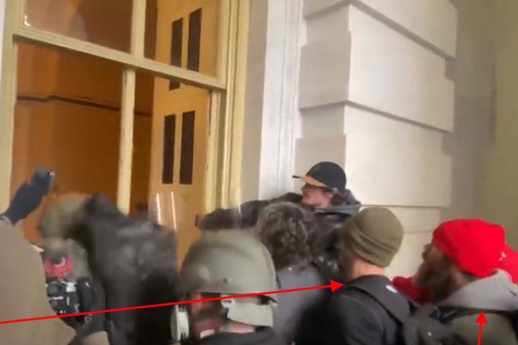 Brothers captured on video confronting Capitol officer are
charged in riot 1