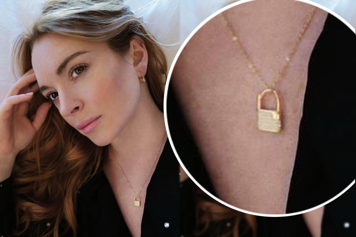 Lindsay Lohan designed some very literal ‘lockdown’
jewelry 1
