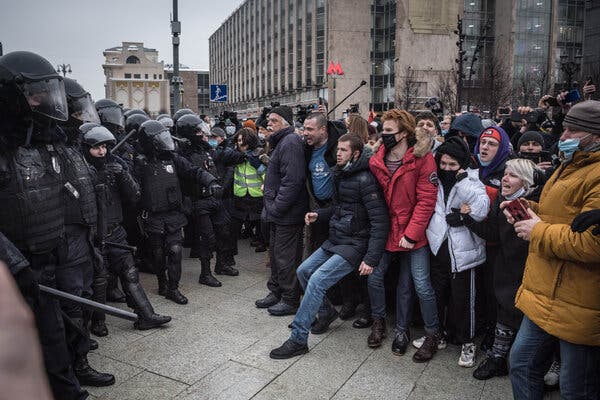 Navalny Attacked by Putin Allies After Russia
Protests 1