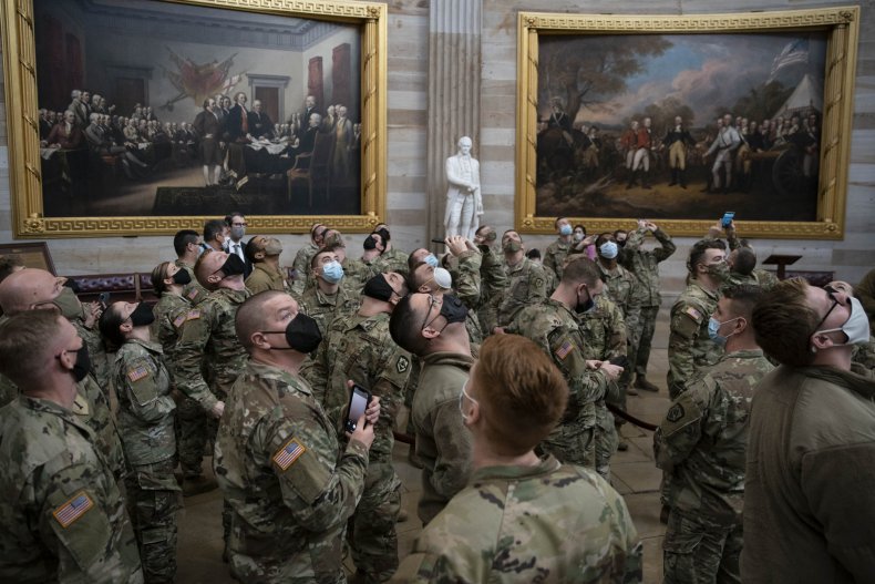 AOC, Madison Cawthorn, Other Lawmakers Offer National Guard
Resting Space In Their Offices 1