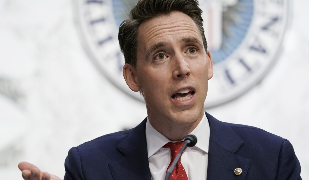 Josh Hawley blasts 'Antifa scumbags' who held protest at his
home with wife, baby inside 1