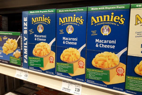 Annie’s Pledges to Purge a Class of Chemicals From Its Mac
and Cheese 1
