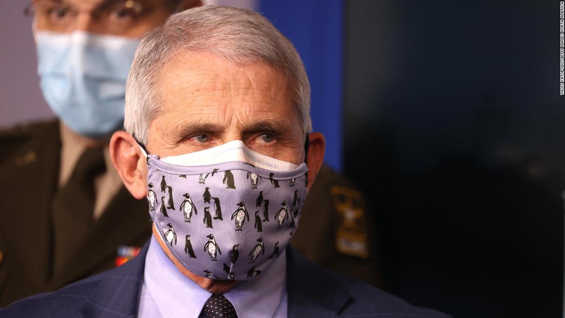 Fauci: 'Possible' Americans will be wearing masks in 2022 to
protect against Covid-19 1