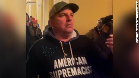 Federal prosecutors top 180 Capitol riot cases, with man
seen in 'American Supremacist' sweatshirt among the latest 1