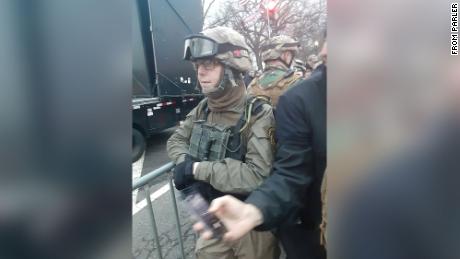 Oath Keeper claims she was VIP security at Trump rally
before riot and says she met with Secret Service agents 1