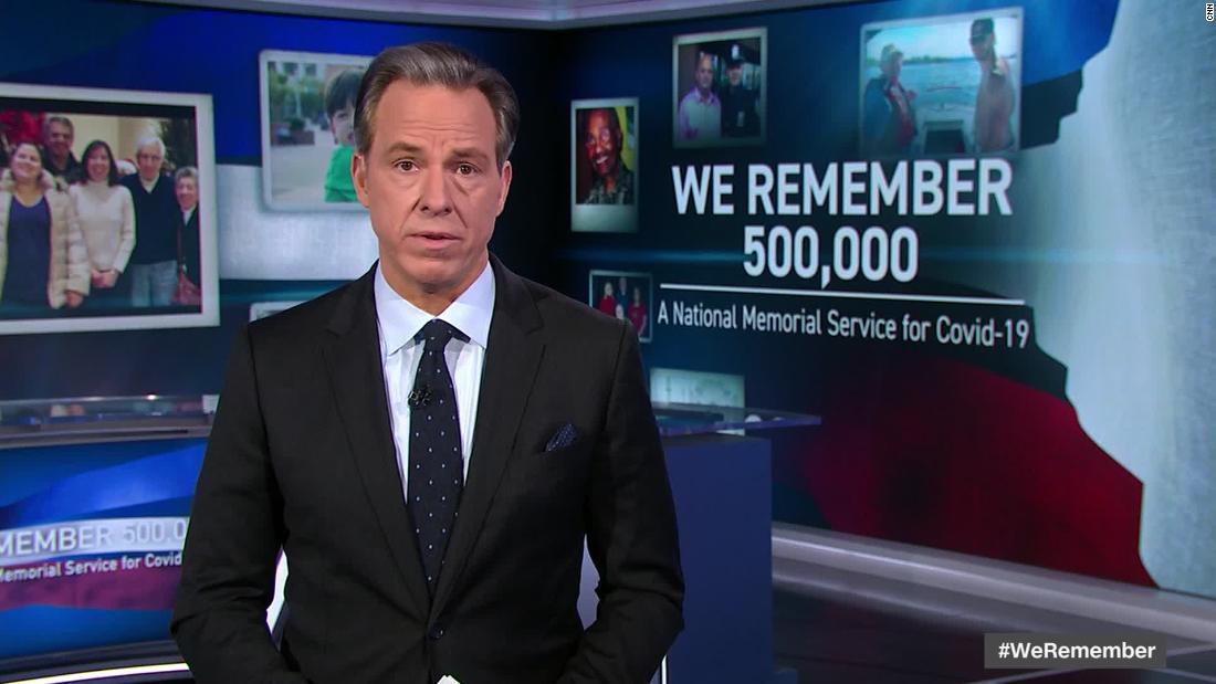 'Try to honor the loss:' Why CNN aired a national memorial
service for 500,000 lives lost from Covid-19 1