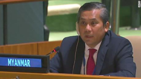 Myanmar's UN ambassador fired after anti-coup speech, as
military intensifies crackdown on protesters 1